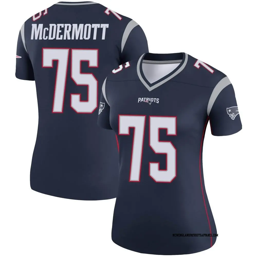 Legend Navy Women s Conor McDermott New England Patriots Jersey Patriots Store