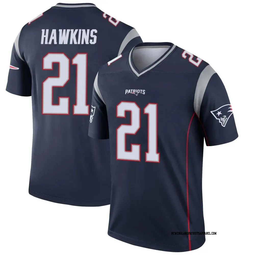 Legend Navy Youth Jaylinn Hawkins New England Patriots Jersey Patriots Store