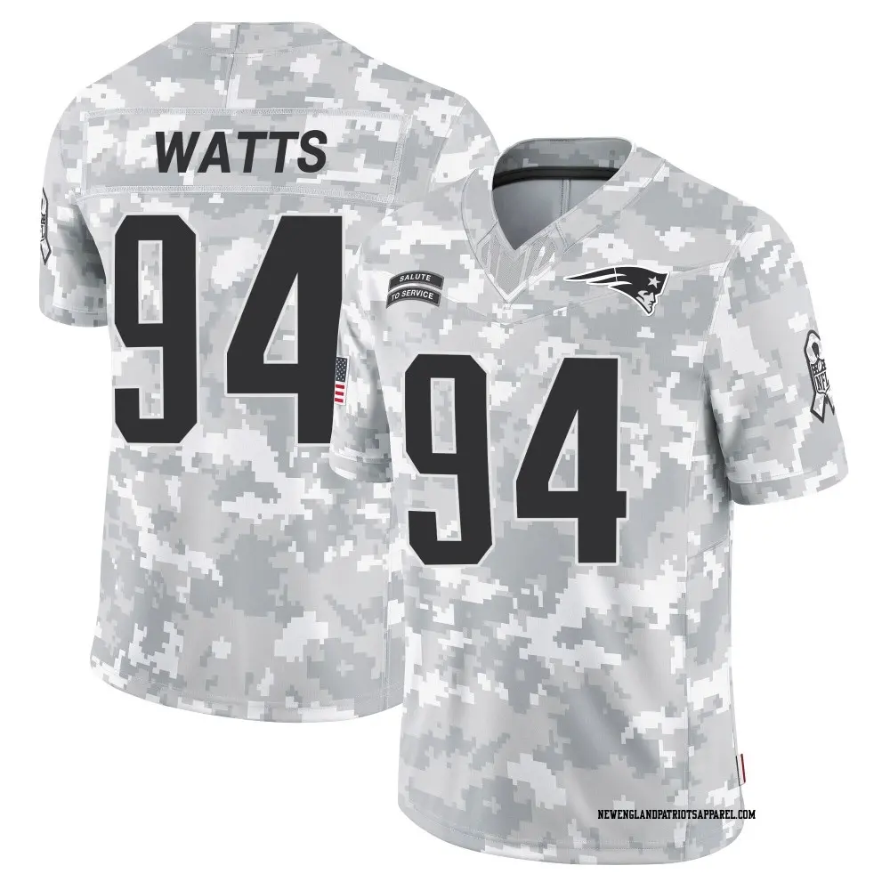 Game White Youth Armon Watts New England Patriots Jersey Patriots Store