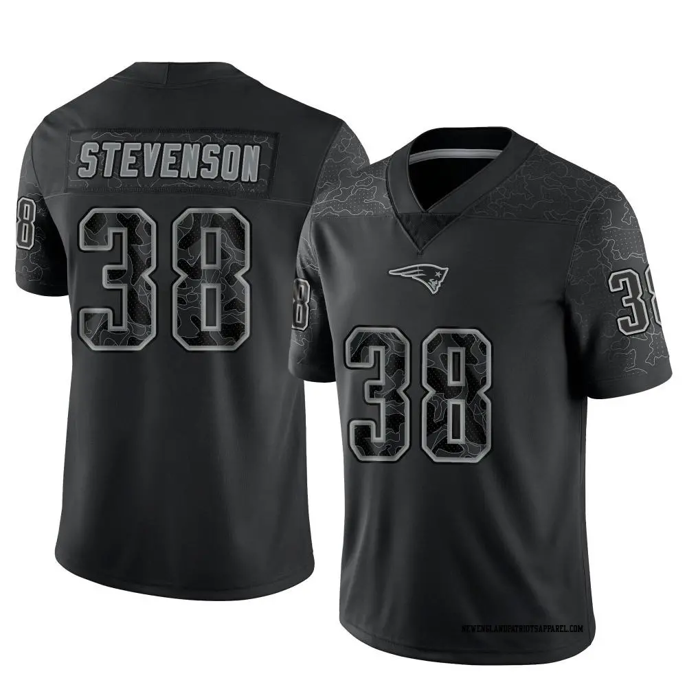 Limited Black Youth Rhamondre Stevenson New England Patriots Reflective Jersey Patriots Store